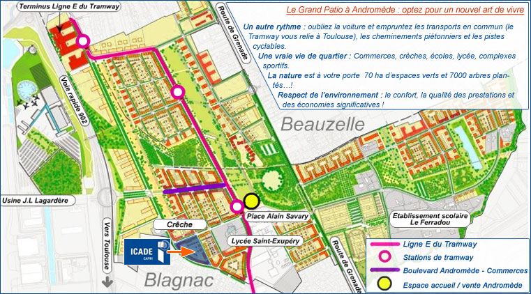 Plan de la ZAC Andromde